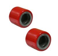 Колесо без подш., полиуретан 70х80мм для тележки гидравлической