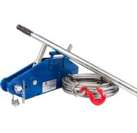 Лебедка рычажная тросовая TOR МТМ 3200, 3,2 т, L=20м (стальной корпус)